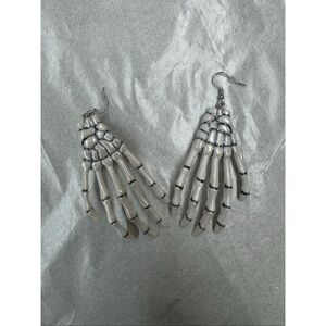 Skeleton Hands Dangle Earrings